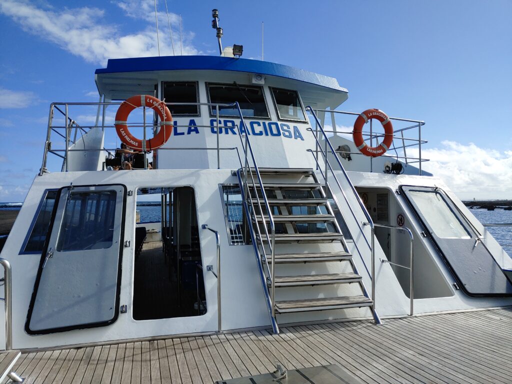 la graciosa barco