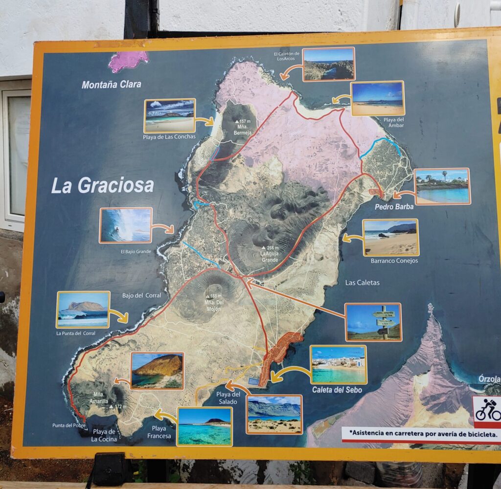 la graciosa mapa
